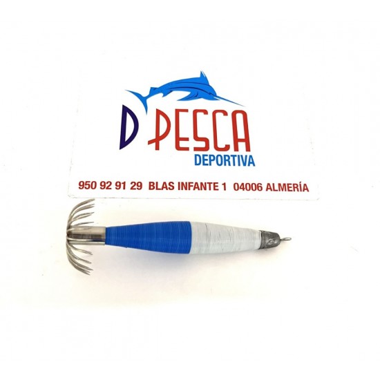 Potera de Calamar Color Azul / Blanca